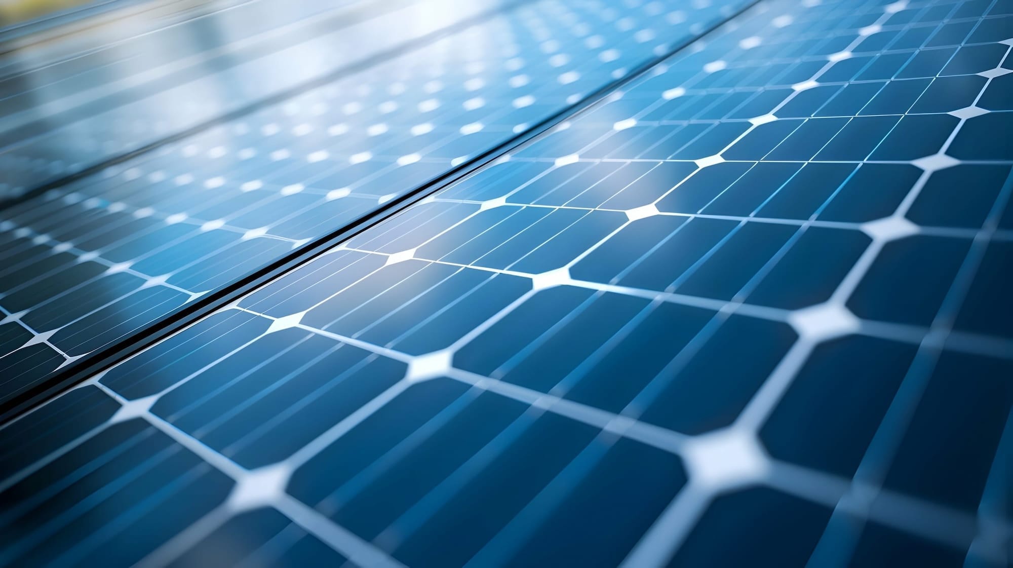 Nahaufnahme von Solarpaneelen